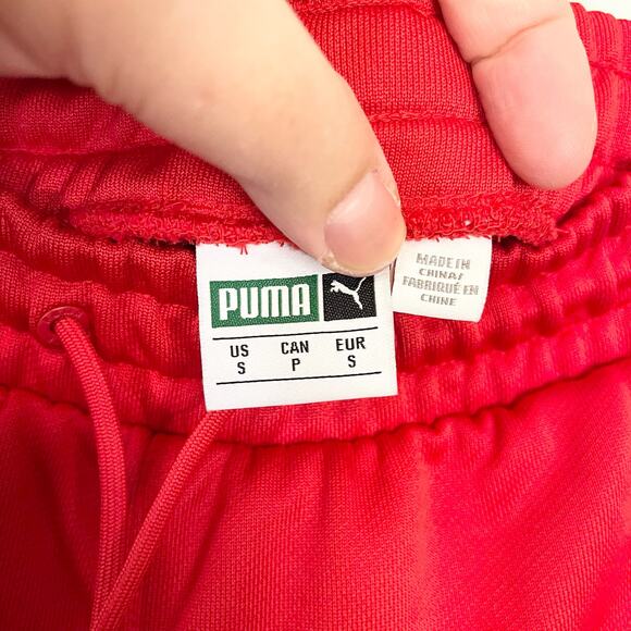 Puma Iconic T7 Men's Red & White Athletic Track Jogger Pants Size Small - Picture 9 of 13